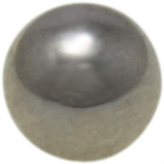 Value Collection - 5 mm Diameter, Grade 25, Chrome Steel Ball - 62 to 66 C Hardness, 0.00005 Inch Diameter Deviation, 0.000025 Inch Sphericity - Eagle Tool & Supply