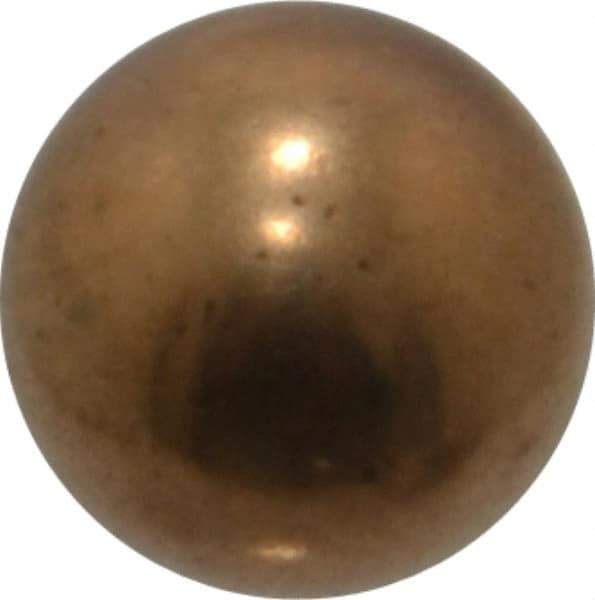 Value Collection - 5/16 Inch Diameter Brass Ball - 0.0002 Inch Sphericity, Grade 200, 75 to 87 B Hardness - Eagle Tool & Supply
