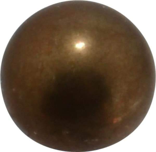 Value Collection - 3/8 Inch Diameter Brass Ball - 0.0002 Inch Sphericity, Grade 200, 75 to 87 B Hardness - Eagle Tool & Supply