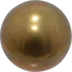 Value Collection - 7/16 Inch Diameter Brass Ball - 0.0002 Inch Sphericity, Grade 200, 75 to 87 B Hardness - Eagle Tool & Supply