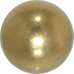 Value Collection - 3/4 Inch Diameter Brass Ball - 0.0002 Inch Sphericity, Grade 200, 75 to 87 B Hardness - Eagle Tool & Supply