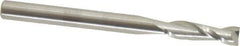 SGS - 1/8", 7/16" LOC, 1/8" Shank Diam, 1-1/2" OAL, 2 Flute, Solid Carbide Square End Mill - Single End, Uncoated, Spiral Flute, 30° Helix, Centercutting, Right Hand Cut, Right Hand Flute, Series 52 - Eagle Tool & Supply