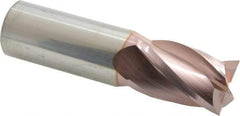 SGS - 1", 1-1/2" LOC, 1" Shank Diam, 4" OAL, 4 Flute, Solid Carbide Square End Mill - Single End, TiCN Finish, Spiral Flute, 30° Helix, Centercutting, Right Hand Cut, Right Hand Flute, Series 54 - Eagle Tool & Supply