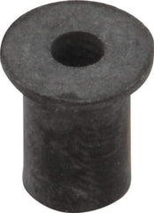 RivetKing - #6-32, 0.452" Diam x 0.062" Thick Flange, Rubber Insulated Rivet Nut - UNC Thread, Rubber, 5/16" Body Diam, 1/2" OAL - Eagle Tool & Supply