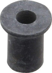 RivetKing - #8-32, 0.438" Diam x 0.052" Thick Flange, Rubber Insulated Rivet Nut - UNC Thread, Rubber, 5/16" Body Diam, 1/2" OAL - Eagle Tool & Supply