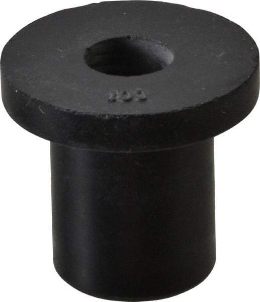 RivetKing - 3/8-16, 1-1/4" Diam x 0.187" Thick Flange, Rubber Insulated Rivet Nut - Neoprene, 3/4" Body Diam, 1-1/16" OAL - Eagle Tool & Supply