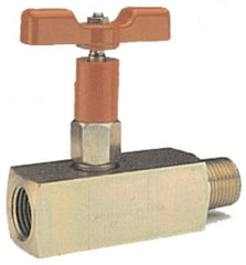 Value Collection - 3/4" Pipe, Inline Soft Seat Needle Valve - FNPT x FNPT Ends, Grade 316 Stainless Steel Valve, 6,000 Max psi - Eagle Tool & Supply