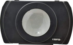 Electrix - 4 Diopter, 3" Wide, Task & Machine Light Magnifier Lens - Black, For Use with 7450 & 7452 Magnifiers - Eagle Tool & Supply