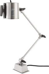 Electrix - 32 Inch, Swing Arm, Direct Mounted, Halogen, Gray, Desk Task Light - 55 Watt, 12 Volt, Nonmagnifying - Eagle Tool & Supply