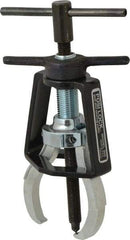 Posi Lock Puller - Steel 2-Jaw Miniature Bearing Puller - 2-1/4" Reach, For Bearings, Gears & Pulleys - Eagle Tool & Supply