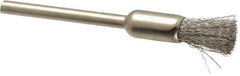 Osborn - 1/4" Brush Diam, End Brush - 1/8" Diam Shank, 25,000 Max RPM - Eagle Tool & Supply