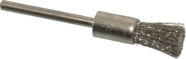Osborn - 5/16" Brush Diam, End Brush - 1/8" Diam Shank, 25,000 Max RPM - Eagle Tool & Supply