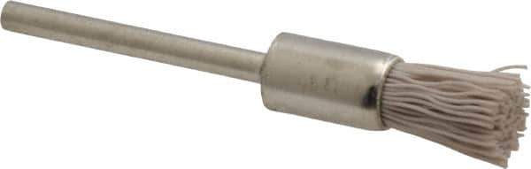 Osborn - 600 Grit, 5/16" Brush Diam, End Brush - Super Fine Grade, 1/8" Diam Shank, 6,000 Max RPM - Eagle Tool & Supply