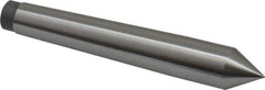 Value Collection - 0.48" Head Diam, Steel Standard Point Solid Dead Center - 1MT Morse Taper, 0.48" Point Diam, 3-5/32" OAL - Eagle Tool & Supply