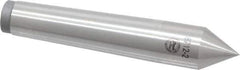 Value Collection - 0.71" Head Diam, Steel Standard Point Solid Dead Center - 2MT Morse Taper, 0.71" Point Diam, 3-15/16" OAL - Eagle Tool & Supply