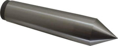 Value Collection - 1.76" Head Diam, Steel Standard Point Solid Dead Center - 5MT Morse Taper, 1.76" Point Diam, 7-7/8" OAL - Eagle Tool & Supply