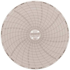 Dickson - 185°F, 7 Day Recording Time Chart - 6 Inch Diameter, 0 to 95% Humidity, Use with TH6 Recorders - Eagle Tool & Supply