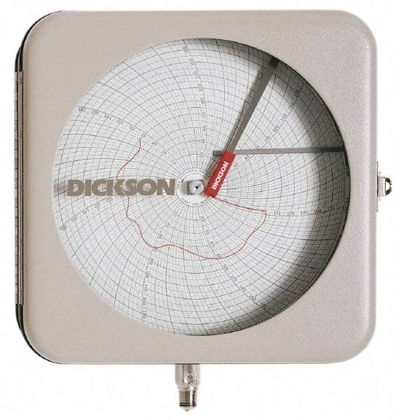 Dickson - -22 to 122°F, 7 Days Recording Time Chart - 8 Inch Diameter, Use with To be Used with Pr8 Recorders - Eagle Tool & Supply