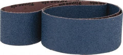 Made in USA - 2" Wide x 48" OAL, 40 Grit, Zirconia Alumina Abrasive Belt - Zirconia Alumina, Coarse, Coated, X Weighted Cloth Backing - Eagle Tool & Supply