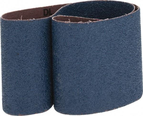 Made in USA - 3" Wide x 24" OAL, 40 Grit, Zirconia Alumina Abrasive Belt - Zirconia Alumina, Coarse, Coated, X Weighted Cloth Backing - Eagle Tool & Supply