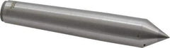 Made in USA - Carbide-Tipped Alloy Steel Standard Point Solid Dead Center - 2MT Morse Taper, 4-3/16" OAL - Eagle Tool & Supply