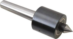 Riten - MT2 Taper Shank, 1-5/8" Head Diam 1,000 Lb Capacity Live Center - 2,500 Max RPM, 1-5/8" Head Length, 9/16" Point Diam, 13/16" Point Len, 300 Lb Max Workpc, Standard Point - Eagle Tool & Supply