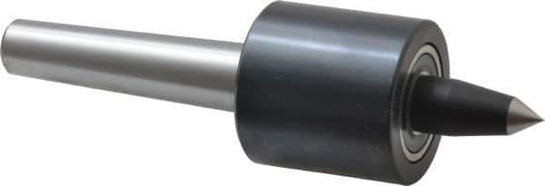 Riten - MT2 Taper Shank, 1-5/8" Head Diam 1,000 Lb Capacity Live Center - 2,500 Max RPM, 1-5/8" Head Length, 3/8" Point Diam, 1-1/4" Point Len, 300 Lb Max Workpc, Tracer Point - Eagle Tool & Supply