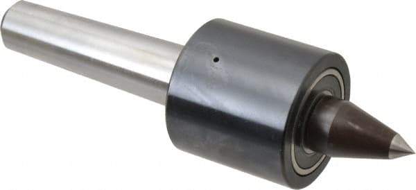 Riten - MT3 Taper Shank, 2" Head Diam 1,830 Lb Capacity Live Center - 2,500 Max RPM, 1-15/16" Head Length, 3/8" Point Diam, 1-1/2" Point Len, 300 Lb Max Workpc, Tracer Point - Eagle Tool & Supply