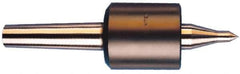 Riten - MT5 Taper Shank, 2-7/8" Head Diam 9,000 Lb Capacity Live Center - 5,500 Max RPM, 3-5/16" Head Length, 9/16" Point Diam, 2-1/16" Point Len, 1,700 Lb Max Workpc, Tracer Point - Eagle Tool & Supply