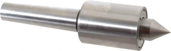 Riten - MT3 Taper Shank, 1-3/4" Head Diam 4,600 Lb Capacity Live Center - 5,000 Max RPM, 2-3/8" Head Length, 7/8" Point Diam, 1-1/8" Point Len, 920 Lb Max Workpc, Standard Point - Eagle Tool & Supply