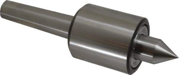 Riten - MT4 Taper Shank, 2-7/8" Head Diam 9,000 Lb Capacity Live Center - 5,500 Max RPM, 3-3/16" Head Length, 1-1/4" Point Diam, 2" Point Len, 2,200 Lb Max Workpc, Standard Point - Eagle Tool & Supply