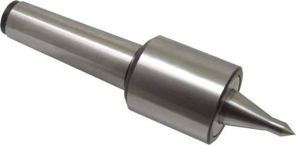 Riten - MT5 Taper Shank, 2-7/8" Head Diam 9,000 Lb Capacity Live Center - 5,500 Max RPM, 3-5/16" Head Length, 1/2" Point Diam, 2-1/2" Point Len, 1,100 Lb Max Workpc, 15/16" Tip Diam, Long Point - Eagle Tool & Supply