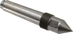 Riten - 1" Head Diam, Steel Standard Point Solid Dead Center - 3MT Morse Taper, 1" Point Diam, 1-5/8" Point Length - Eagle Tool & Supply