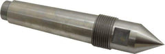 Riten - 1-1/4" Head Diam, Steel Standard Point Solid Dead Center - 4MT Morse Taper, 1-1/4" Point Diam, 2-1/32" Point Length - Eagle Tool & Supply