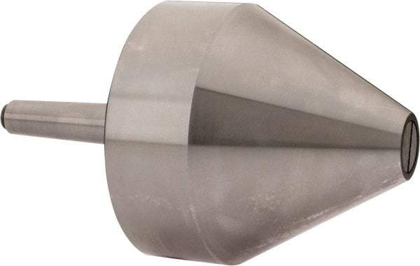 Riten - MT2 Taper Shank, 4" Head Diam 8,000 Lb Capacity Live Center - 4-9/32" Head Length, 1" Point Diam, 4.2813" Point Len, 2,000 Lb Max Workpc, Bull Nose Point - Eagle Tool & Supply