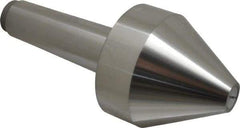 Riten - MT5 Taper Shank, 4" Head Diam 8,000 Lb Capacity Live Center - 4-9/32" Head Length, 1" Point Diam, 4.2813" Point Len, 4,800 Lb Max Workpc, Bull Nose Point - Eagle Tool & Supply