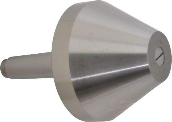 Riten - MT4 Taper Shank, 5" Head Diam 8,000 Lb Capacity Live Center - 3-13/16" Head Length, 2" Point Diam, 3-13/16" Point Len, 4,800 Lb Max Workpc, Bull Nose Point - Eagle Tool & Supply