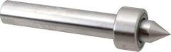 Riten - Straight Shank, 1-11/16" Head Diam 4,250 Lb Capacity Live Center - 1,000 Max RPM, 15/16" Long Case, 7/8" Point Diam, 1" Point Len, 1,000 Lb Max Workpiece, Standard Point - Eagle Tool & Supply