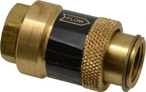 Coilhose Pneumatics - 3/8" Pipe, FNPT x FNPT, Brass Lockout Valve - 150 Max psi, Brass Sleeve - Eagle Tool & Supply