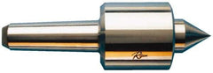 Riten - MT4 Taper Shank, 2-7/8" Head Diam 9,000 Lb Capacity Live Center - 4,200 Max RPM, 3-3/16" Head Length, 1-1/8" Point Diam, 2" Point Len, 2,200 Lb Max Workpc, Standard Point - Eagle Tool & Supply