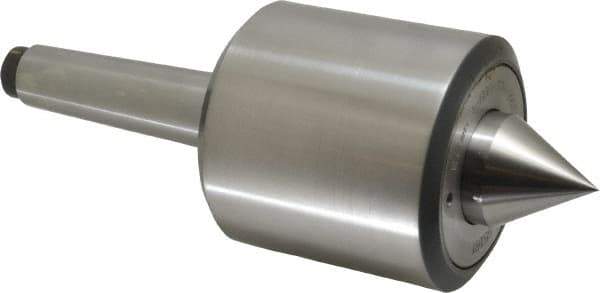 Riten - MT4 Taper Shank, 3-3/4" Head Diam 10,900 Lb Capacity Live Center - 4,000 Max RPM, 3-27/32" Head Length, 1.6563" Point Diam, 1-3/4" Point Len, 4,800 Lb Max Workpc, Standard Point - Eagle Tool & Supply