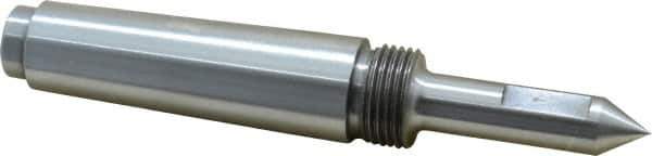 Riten - 1/2" Head Diam, Steel Long Point Solid Dead Center - 3MT Morse Taper, 1/2" Point Diam, 2" Point Length - Eagle Tool & Supply