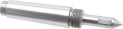 Riten - 5/8" Head Diam, Steel Long Point Solid Dead Center - 4MT Morse Taper, 5/8" Point Diam, 2-1/4" Point Length - Eagle Tool & Supply