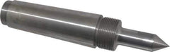 Riten - 7/8" Head Diam, Steel Long Point Solid Dead Center - 5MT Morse Taper, 7/8" Point Diam, 2-1/2" Point Length - Eagle Tool & Supply