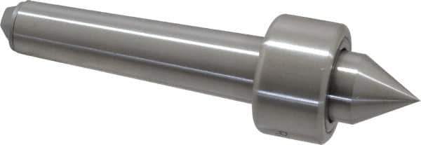 Riten - MT2 Taper Shank, 1-1/4" Head Diam 1,500 Lb Capacity Live Center - 1,000 Max RPM, 3/4" Head Length, 3/4" Point Diam, 13/16" Point Len, 400 Lb Max Workpc, Standard Point - Eagle Tool & Supply