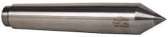 Riten - 1.231" Head Diam, Carbide-Tipped Steel Standard Point Half Dead Center - 4MT Morse Taper, 1.231" Point Diam, 6-3/4" OAL - Eagle Tool & Supply