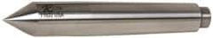 Riten - 0.7" Head Diam, Hardened Tool Steel Standard Point Half Dead Center - 2MT Morse Taper, 0.7" Point Diam, 4-3/16" OAL - Eagle Tool & Supply