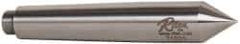 Riten - 0.7" Head Diam, Hardened Tool Steel Standard Point Solid Dead Center - 2MT Morse Taper, 0.7" Point Diam, 4-3/16" OAL - Eagle Tool & Supply