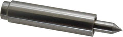 Concentric - Straight Shank, Live Center - 3,000 Max RPM, 0.378" Point Diam, 0.88" Point Len, 274 Lb Max Workpiece, Standard Point - Eagle Tool & Supply