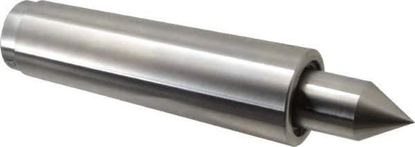 Concentric - MT5 Taper Shank, 3,750 Lb Capacity Live Center - 1,500 Max RPM, 1.075" Point Diam, 2" Point Len, 1,450 Lb Max Workpc, Standard Point - Eagle Tool & Supply